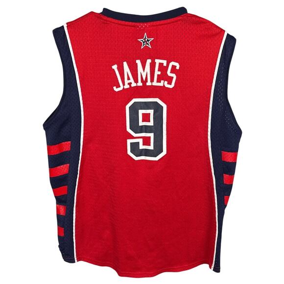 Lebron James Y2K TEAM USA 2004 Athens Olympics 9 Reebok Swingman Jersey Boys L - Picture 2 of 11